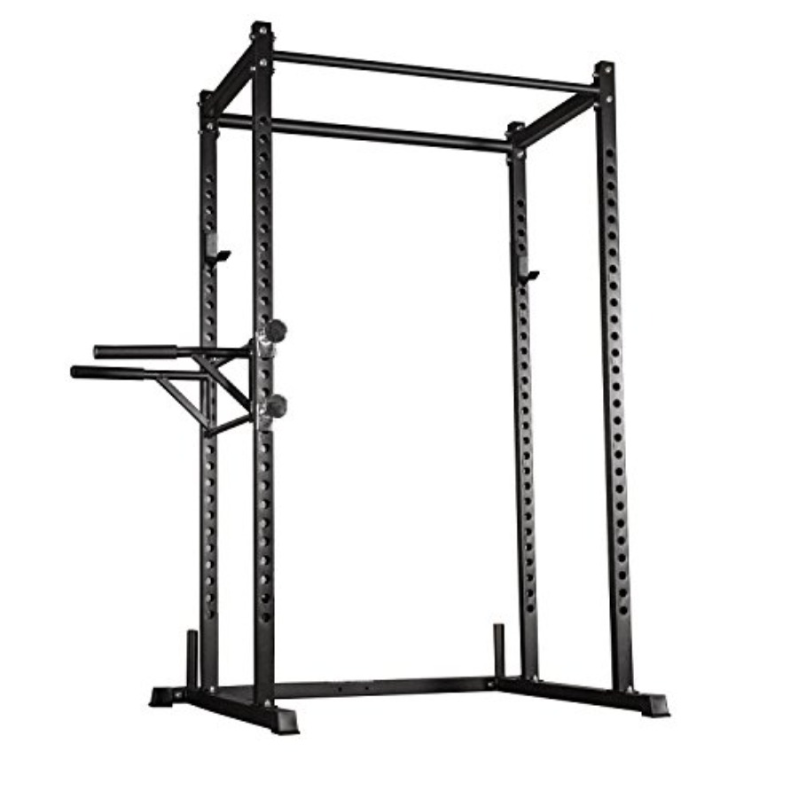 Pull Up Bar Grip - Heimfitness-Squat-Cage für Krafttraining: Stahlkonstruktion, schwarze Ausführung,