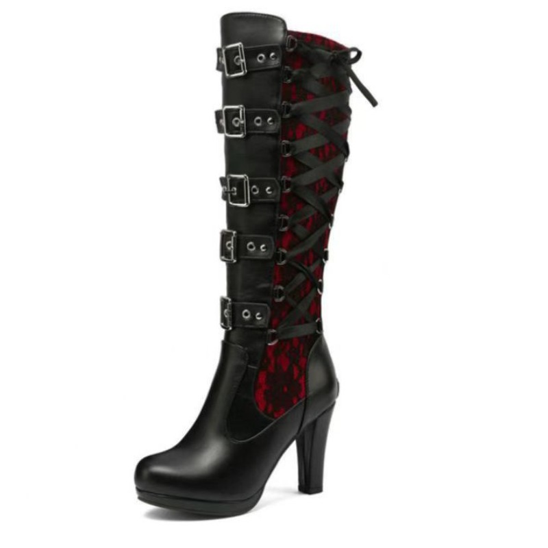 Punk Gothic Stiefel für Damen, – Crossfit Ladies Bewertung und Preis